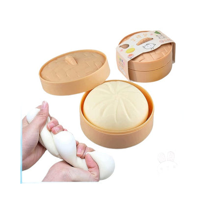 Dumpling Squishy Toy Smiley TPR Stress Relief