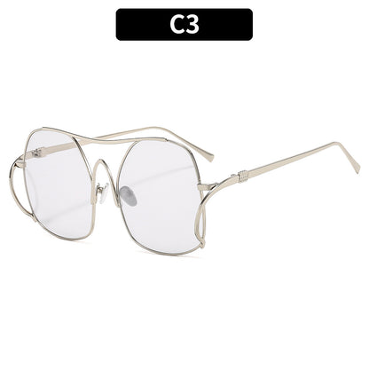 Trendy Fashion Metal Frame Sunglasses for Men and Women