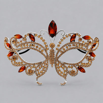 Luxury Rhinestone Half Face Masks for Parties and Events