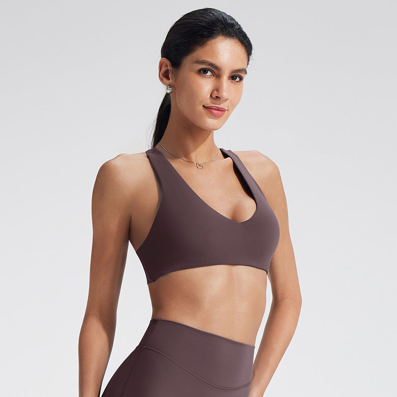 Seamless High-Impact Sports Bra for Running and Yoga