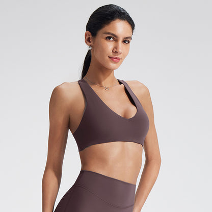Seamless High-Impact Sports Bra for Running and Yoga
