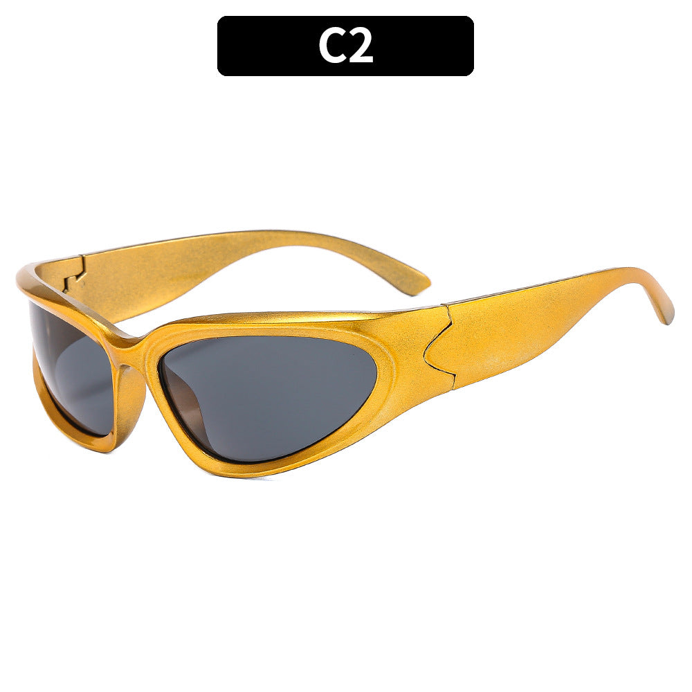 Y2K Style Oval Sunglasses with UV400 Protection