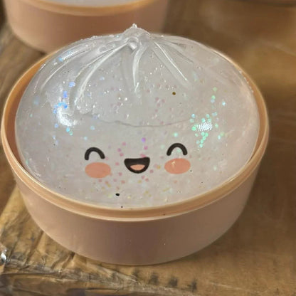 Dumpling Squishy Toy Smiley TPR Stress Relief