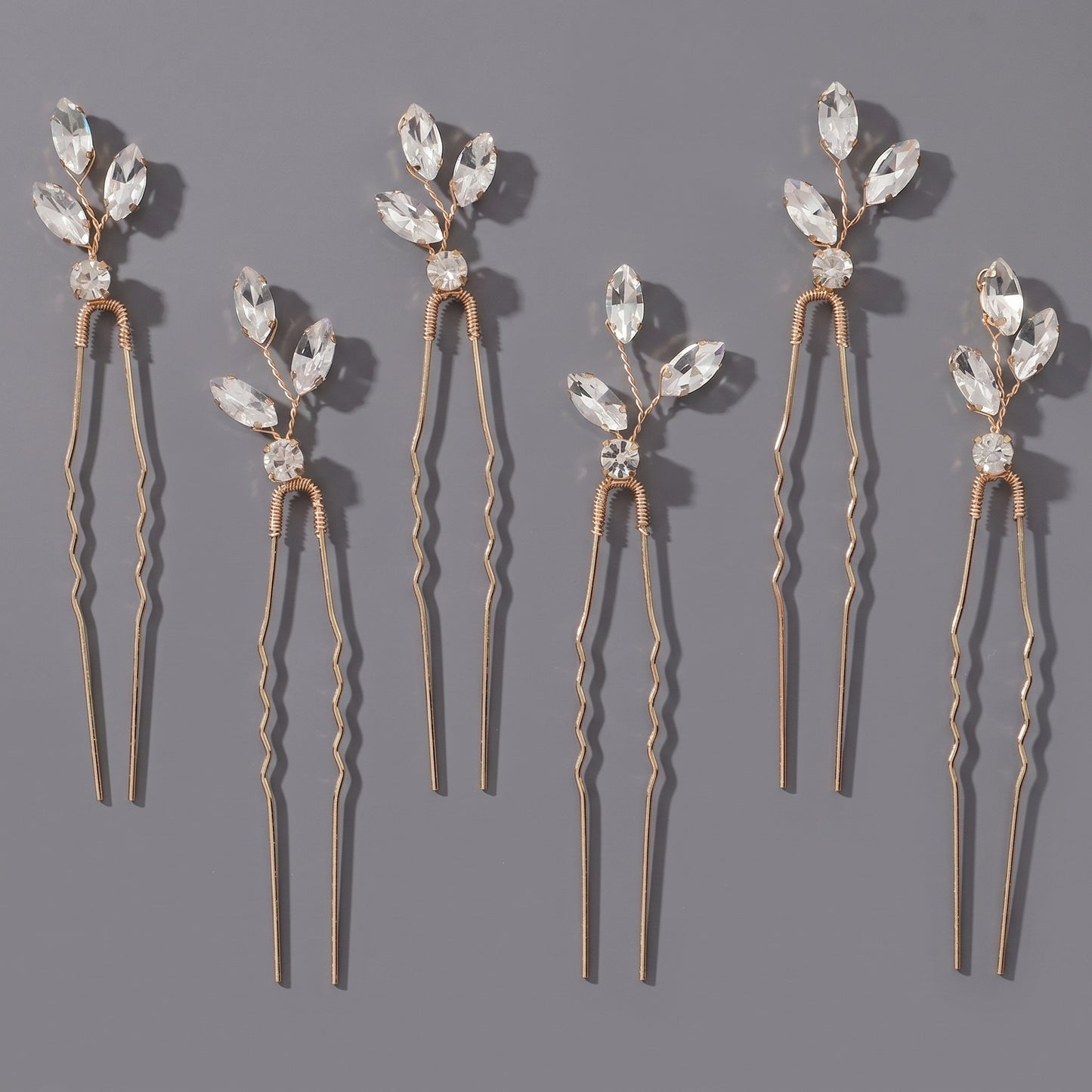 Handcrafted Pearl Hairpins With Rhinestones For Weddings