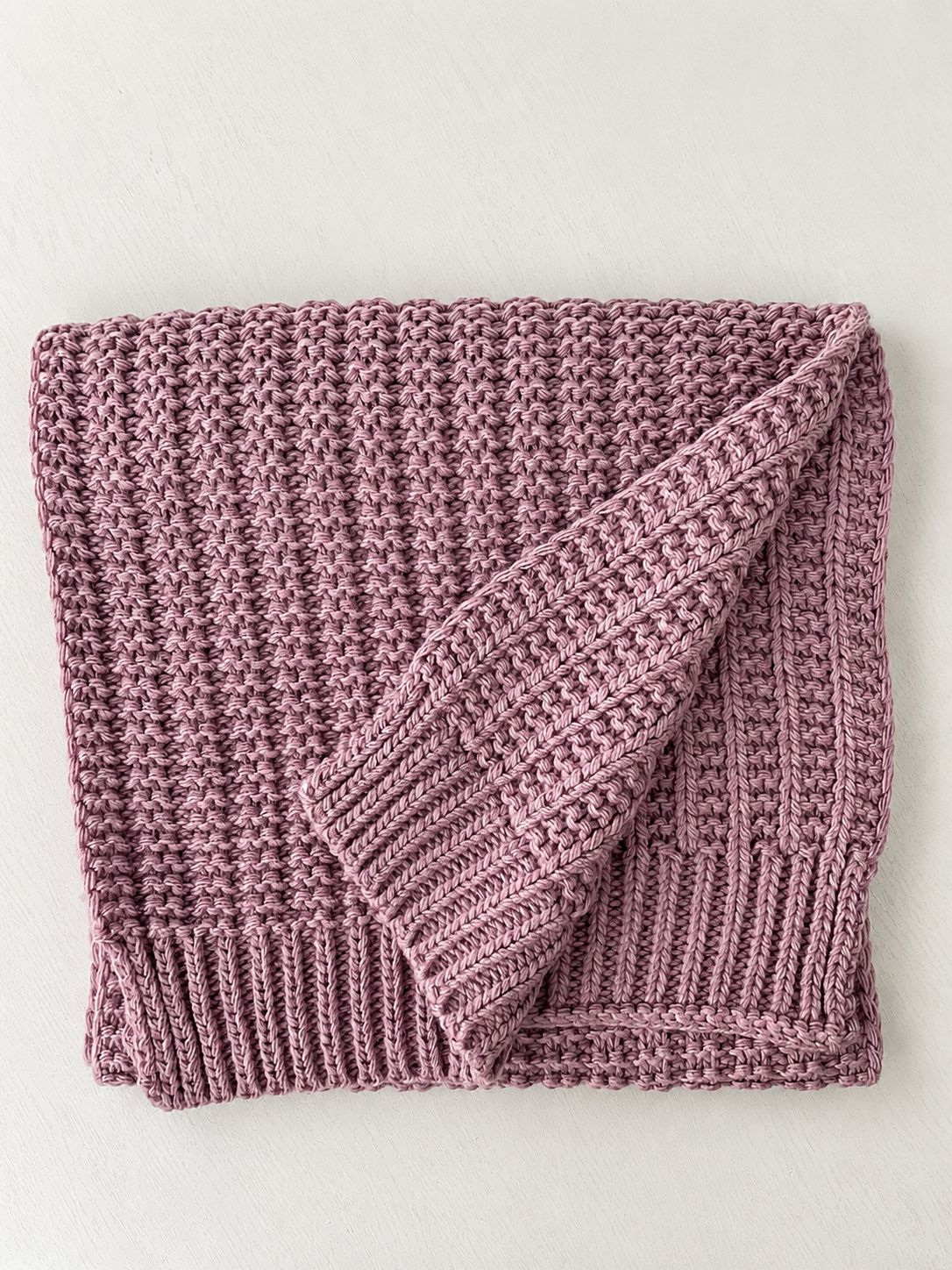 Solid Color Chunky Knit Scarf Stylish and Warm Neck Wrap