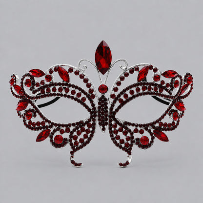 Luxury Rhinestone Half Face Masks for Parties and Events