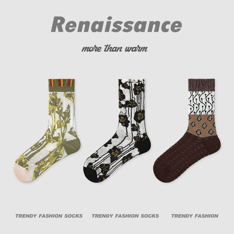 Socks Diamond Mesh Cotton Moisture Wicking Casual