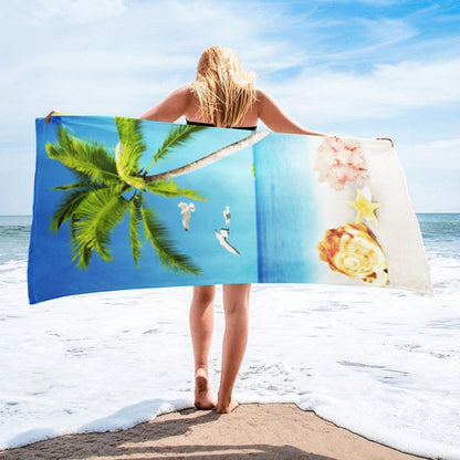 Customized Microfiber Beach Towel with Digital Print