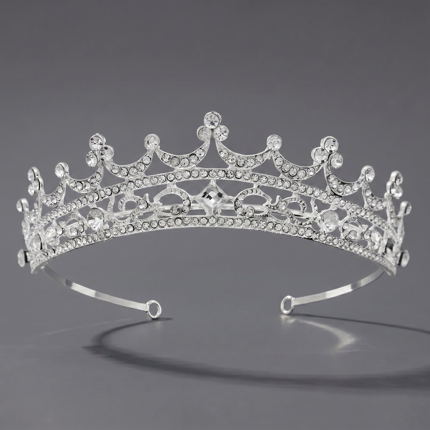Luxury Rhinestone Princess Crown Headpiece for Birthdays and Weddings