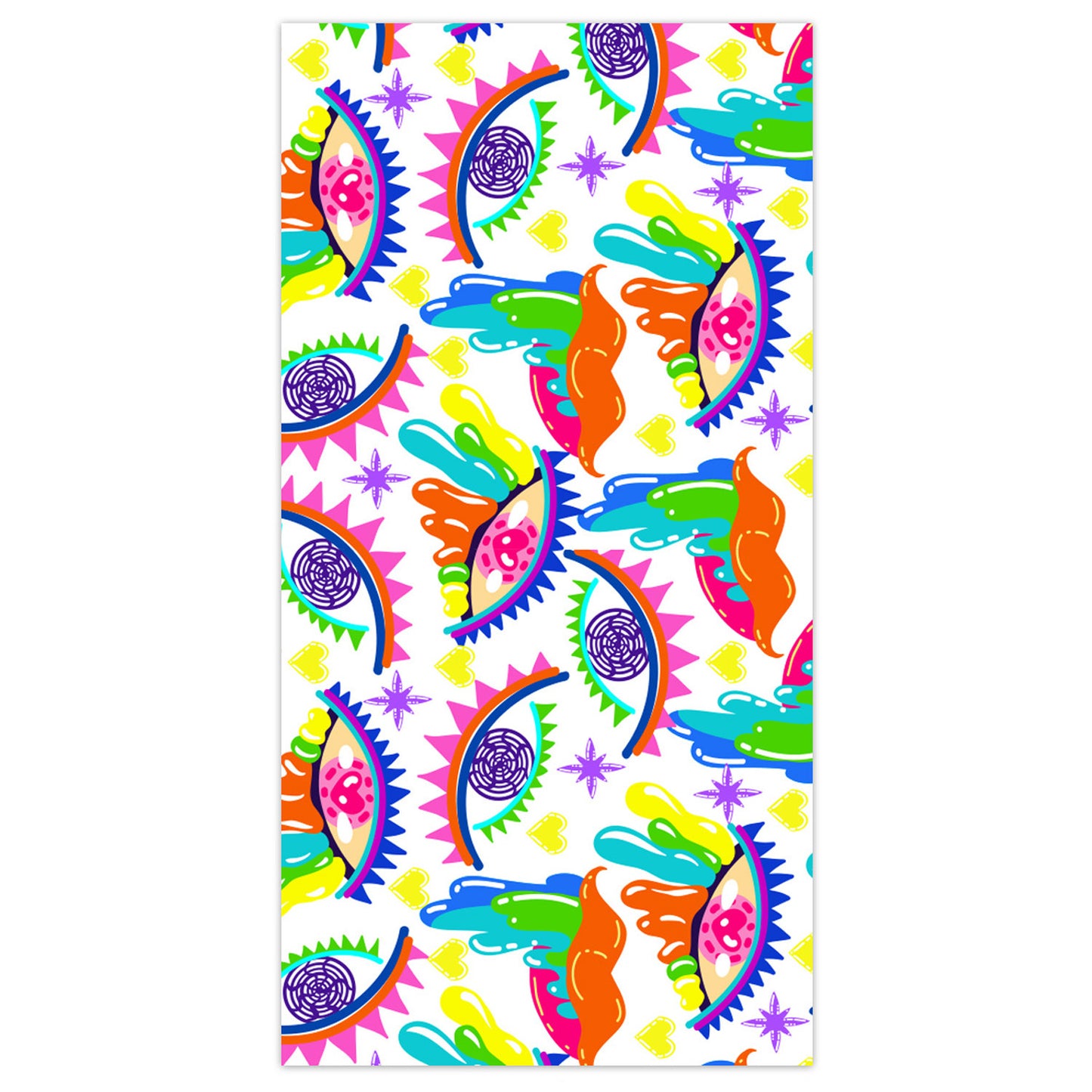 Custom Printed Devil's Eye Beach Towel Microfiber Camping Towel