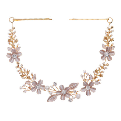 Elegant Floral Hairband with Rhinestones for Any Occasion