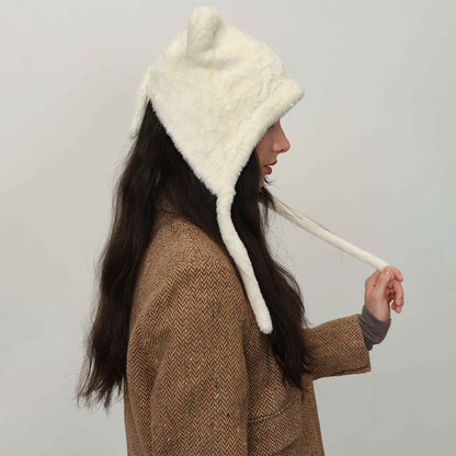 Cute Cat Ear Knitted Winter Warm Beanie Hat