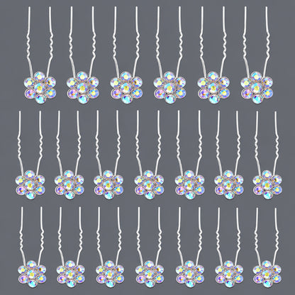Handcrafted Pearl Hairpins With Rhinestones For Weddings