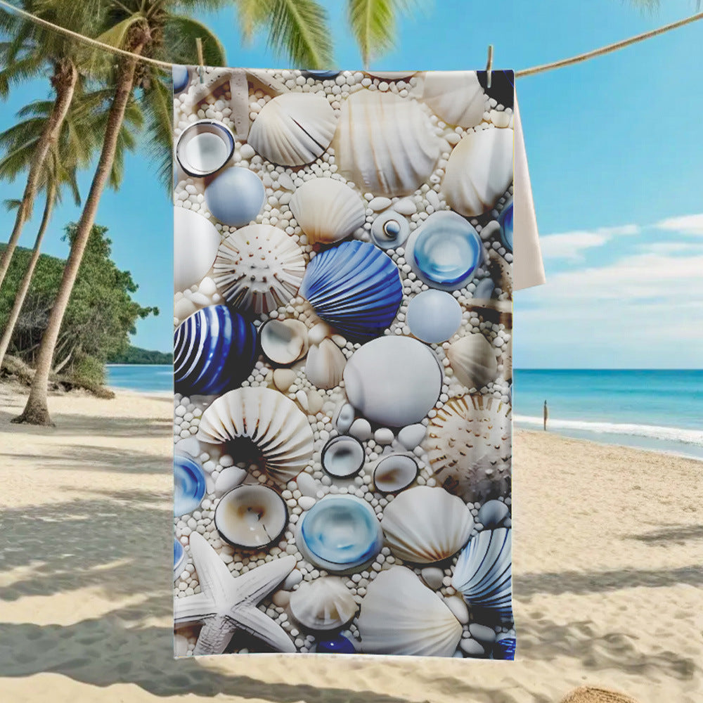 Ultra-Fine Microfiber Beach Towel Quick-Dry Bath Towel