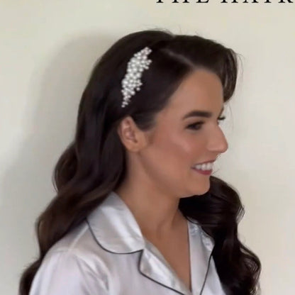 Handcrafted Pearl Side Comb Wedding Hair Accessory