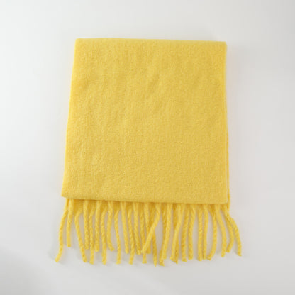 Soft Cashmere Feel Scarf for Women - Warm and Cozy Solid Color Shawl