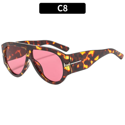 Fashionable Oversized T-Shaped Unisex UV400 Sunglasses