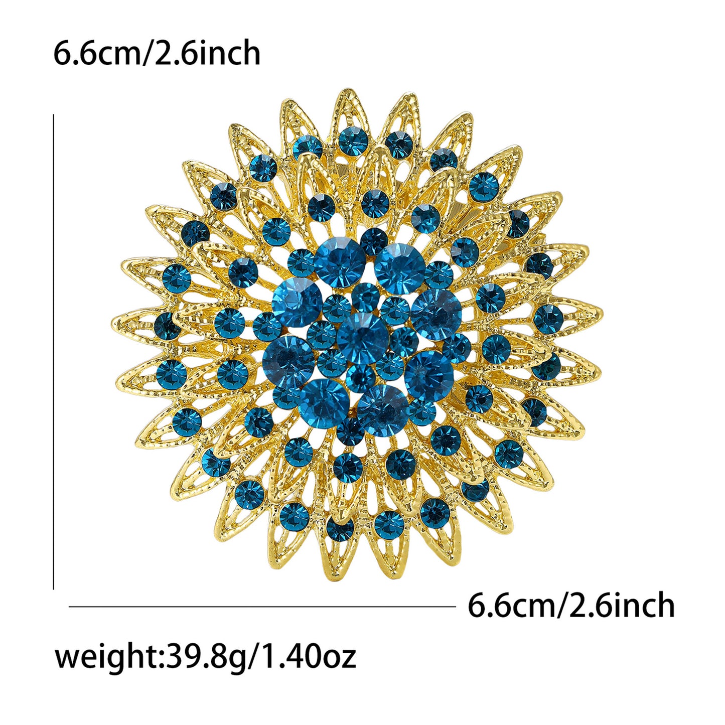 Creative Rhinestone Brooch Alloy Fashion Pin for Women