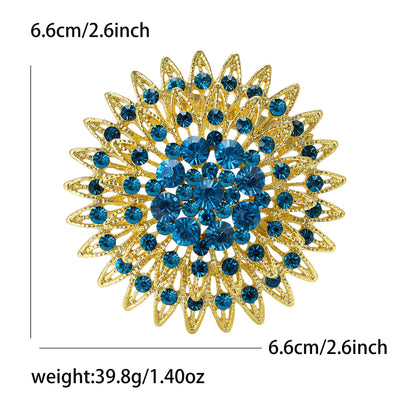 Creative Rhinestone Brooch Alloy Fashion Pin for Women