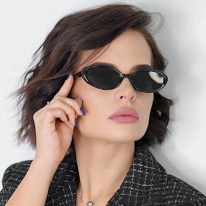 Retro Vintage Oval Sunglasses Stylish Outdoor Eyewear