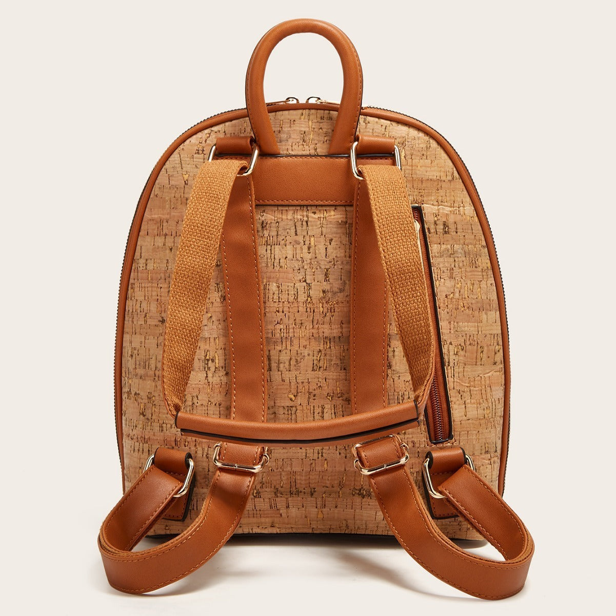 Printed Cork Backpack Waterproof Retro Style Women’s Travel Bag
