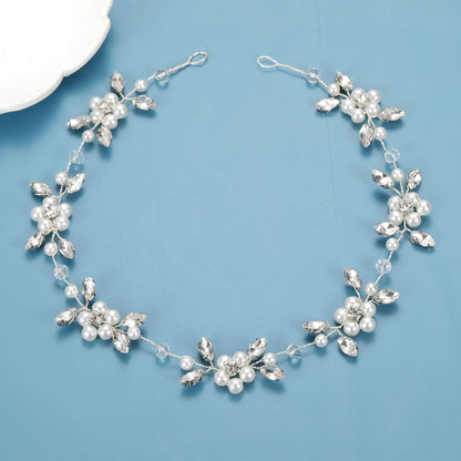 Soft Chain Pearl Headband Bridal Hair Ornament