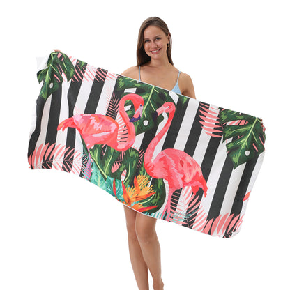 Custom Printed Beach Towel Microfiber Quick-Dry Towel