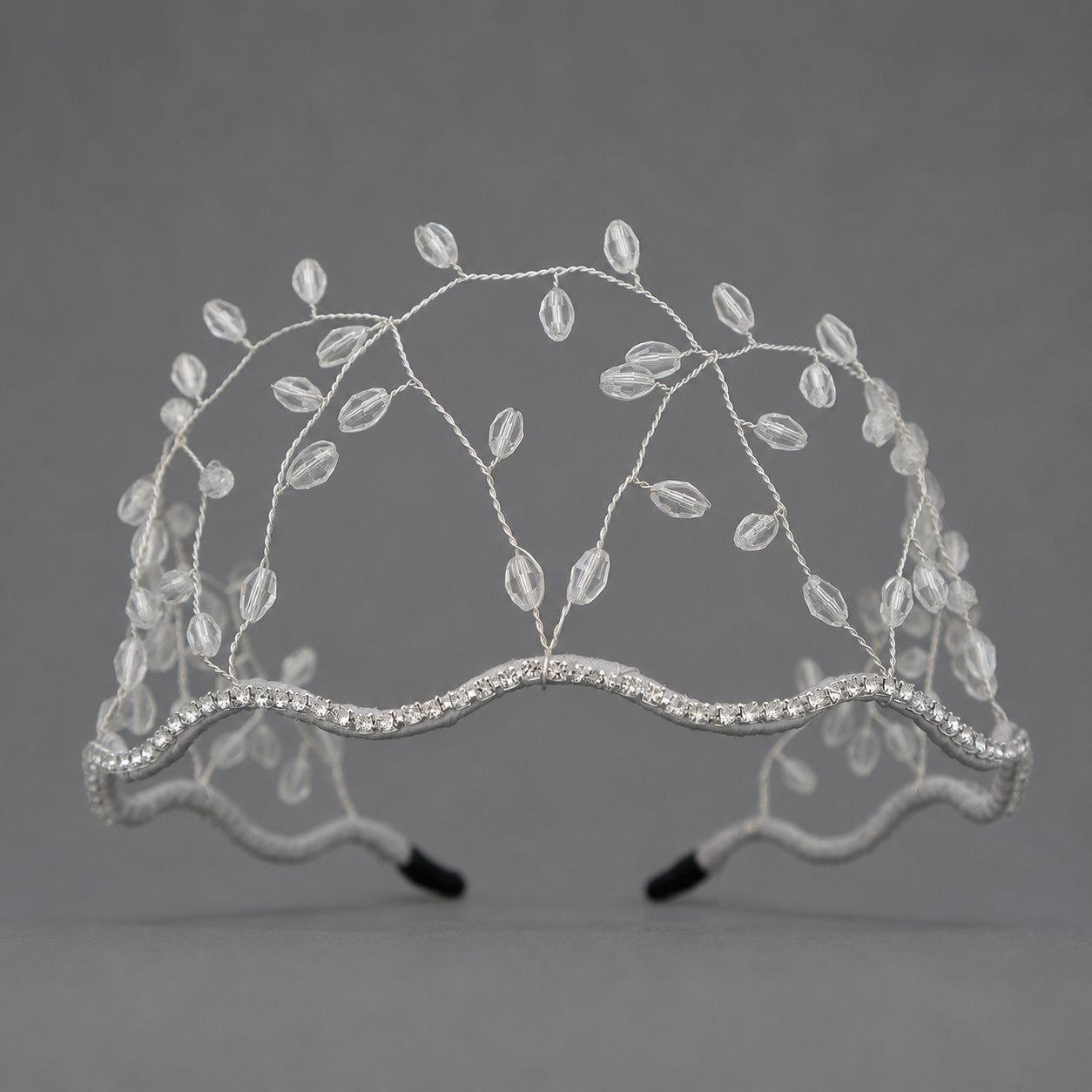 Handcrafted Crystal Beaded Headband Elegant Hair Accessory