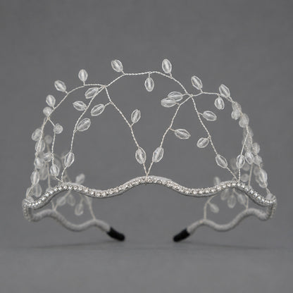 Handcrafted Crystal Beaded Headband Elegant Hair Accessory