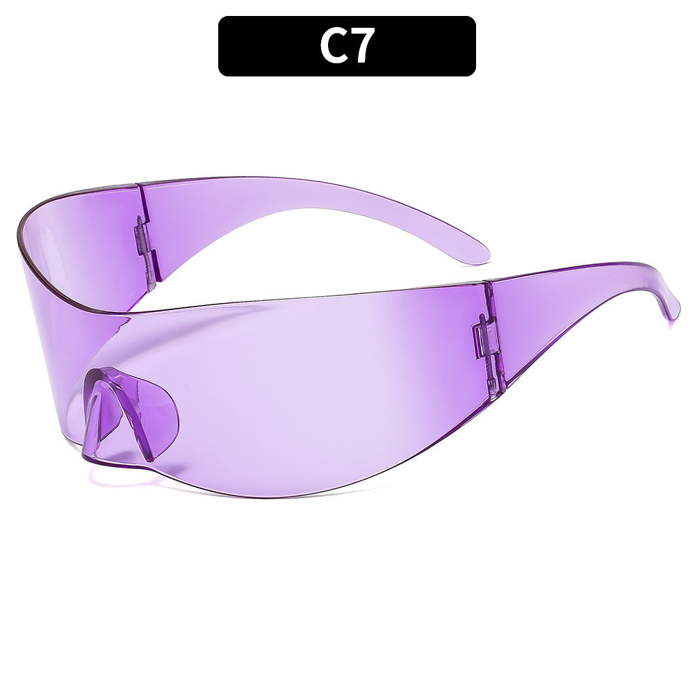 Trendy Futuristic Y2K Fashion Sunglasses for Outdoor Activities