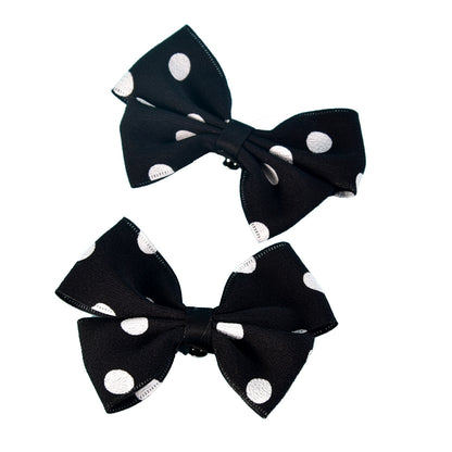 Polka Dot Bow Shoe Clips Elegant Wedding Accessories