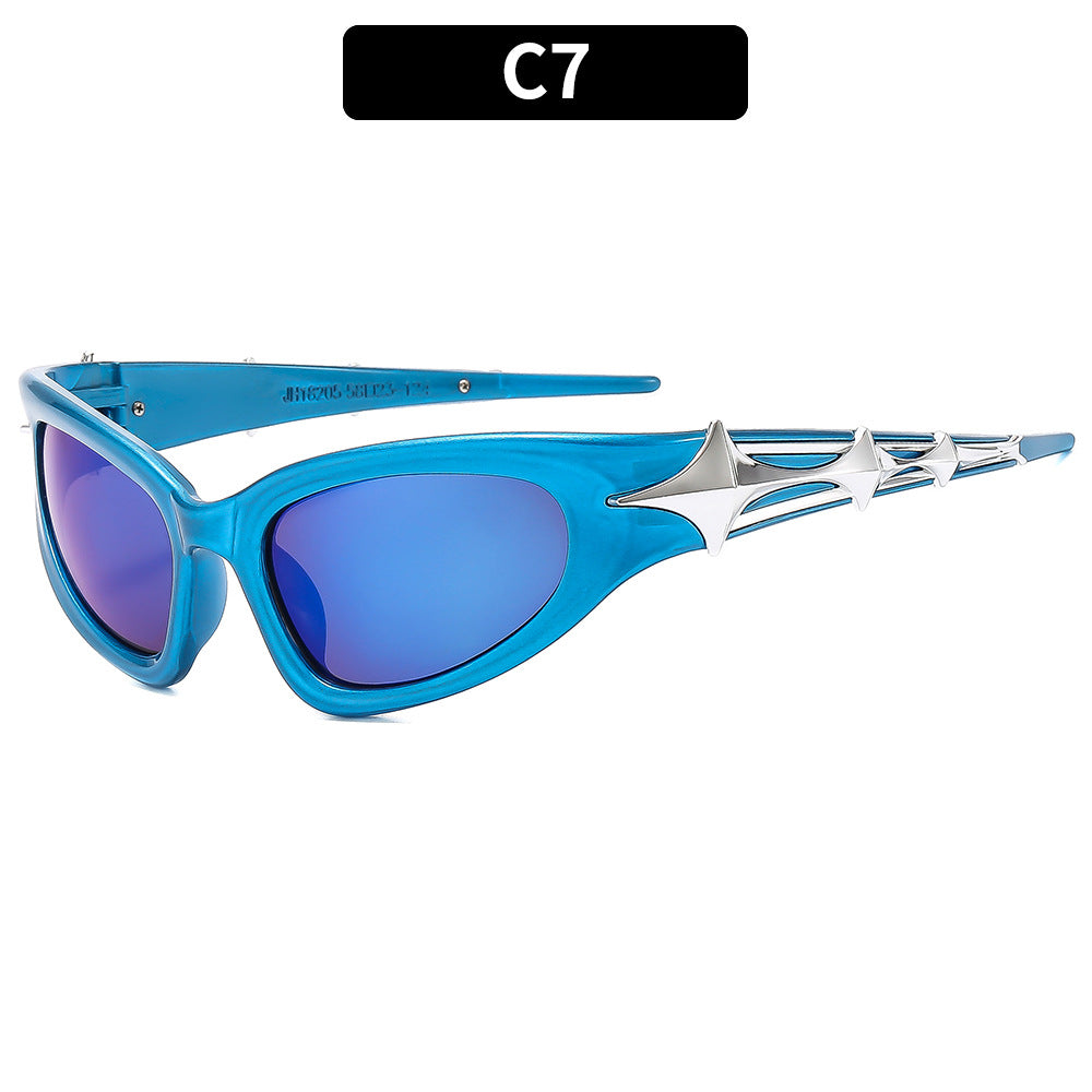 Stylish Outdoor UV400 Protection Sunglasses with Trendy Frames