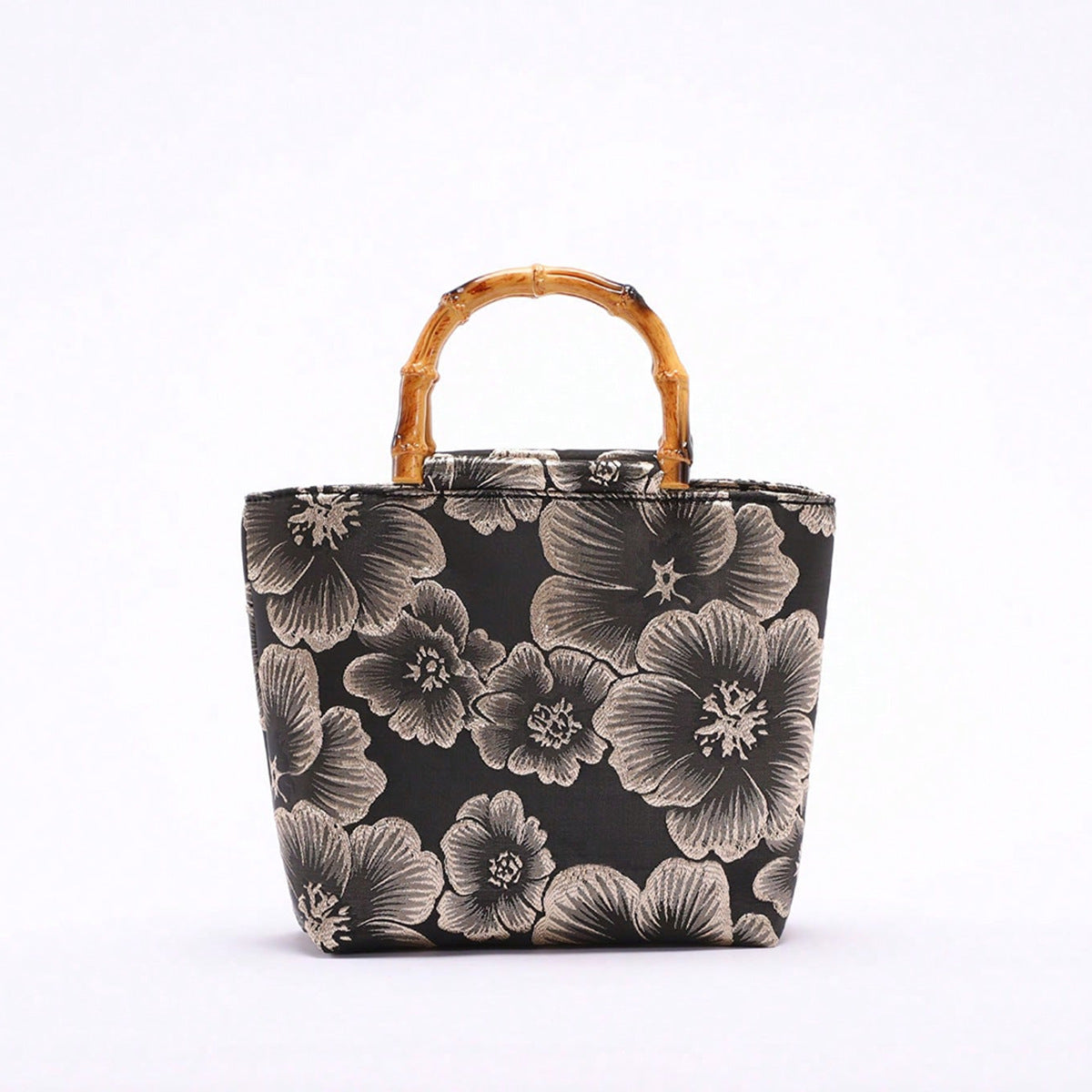 Trendy Floral Handbag Stylish Artisanal Large Tote Bag