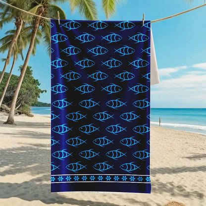 Ultra-Fine Microfiber Beach Towel Quick-Dry Bath Towel