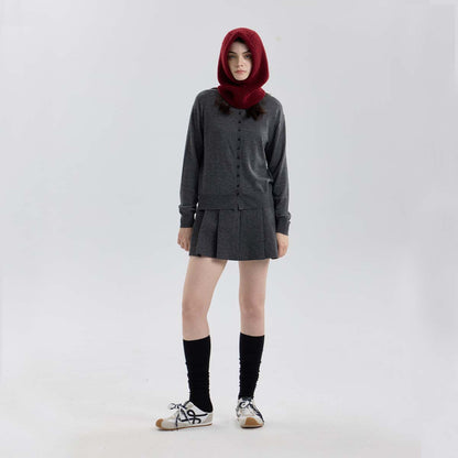 Wool Blend Neck Warmer Balaclava Hat for Men and Women