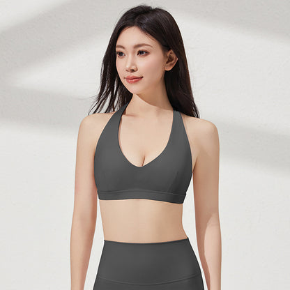 Yoga Bralette Set with Neck Tie, Stylish Workout Apparel for Women