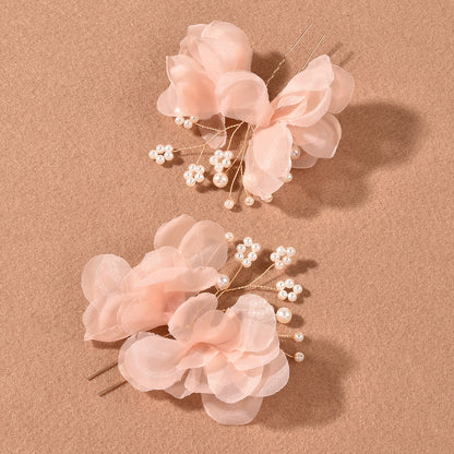 Elegant Pearl U Shaped Hairpin Bridal Hair Accessory
