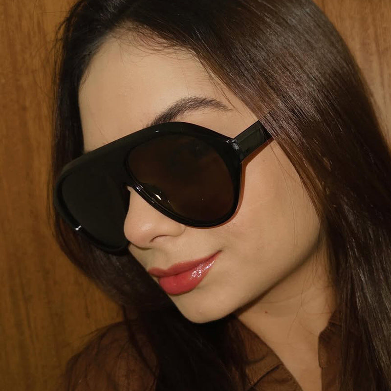 Retro Oversized Pilot Sunglasses Stylish UV400 Protection