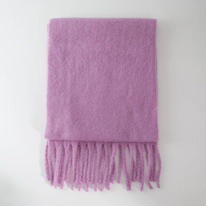 Soft Cashmere Feel Scarf for Women - Warm and Cozy Solid Color Shawl