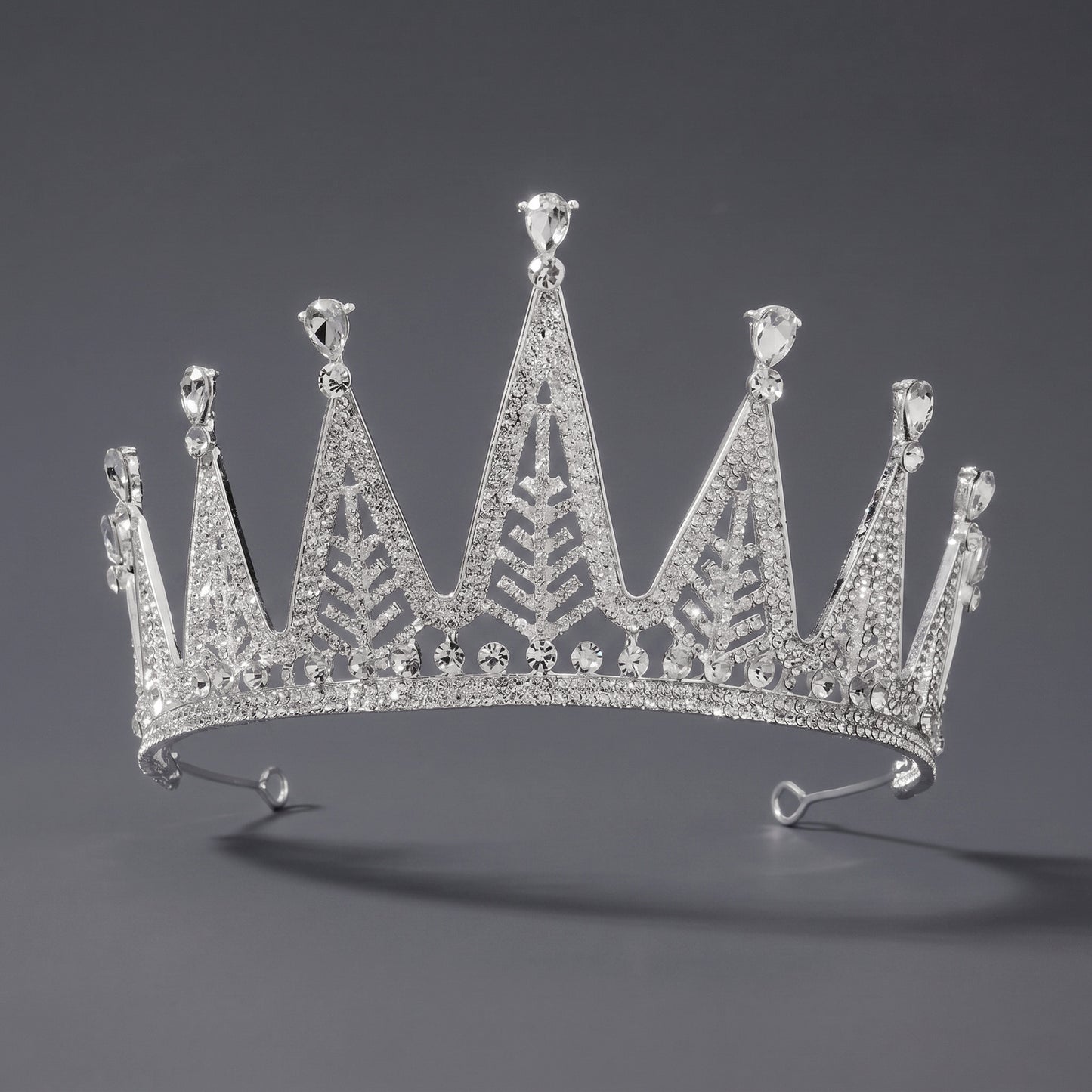 Luxury Rhinestone Princess Crown Headpiece for Birthdays and Weddings
