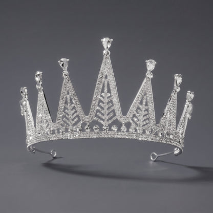 Luxury Rhinestone Princess Crown Headpiece for Birthdays and Weddings