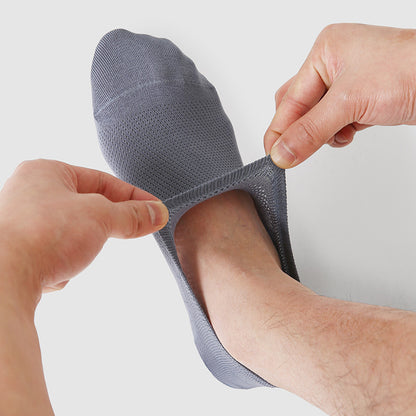 Men's No Show Mesh Cotton Socks Moisture Wicking
