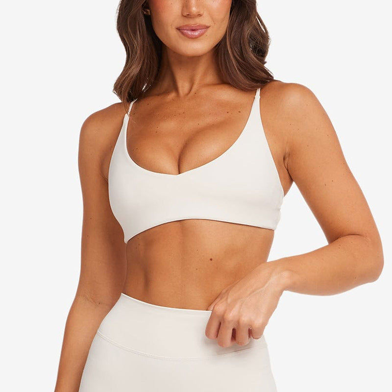 Long Sleeve Yoga Top With U-Neck Design & Open Back for Women