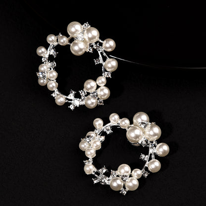 Removable Pearl Shoe Buckle Square Round High Heel Clip Accessories