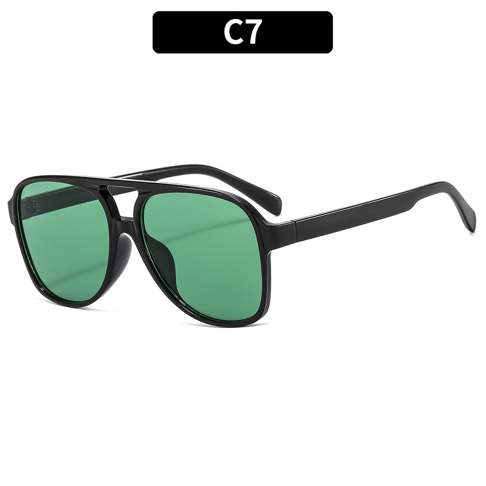 Trendy Retro Square Sunglasses Casual UV400 Protection