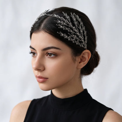 Luxury Rhinestone Bridal Headband for Wedding and Party