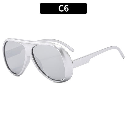Trendy Large Frame Outdoor Cycling Sunglasses for Men and Women