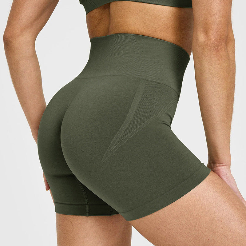 High-Waisted Seamless Yoga Shorts for Women