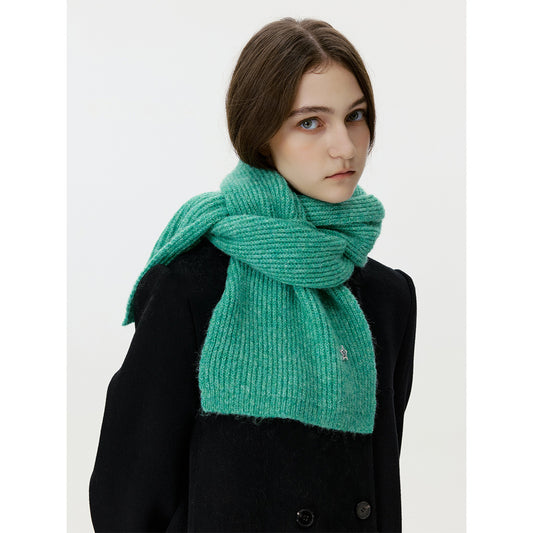 Chic Star Design Knitted Wool Blend Scarf for Women