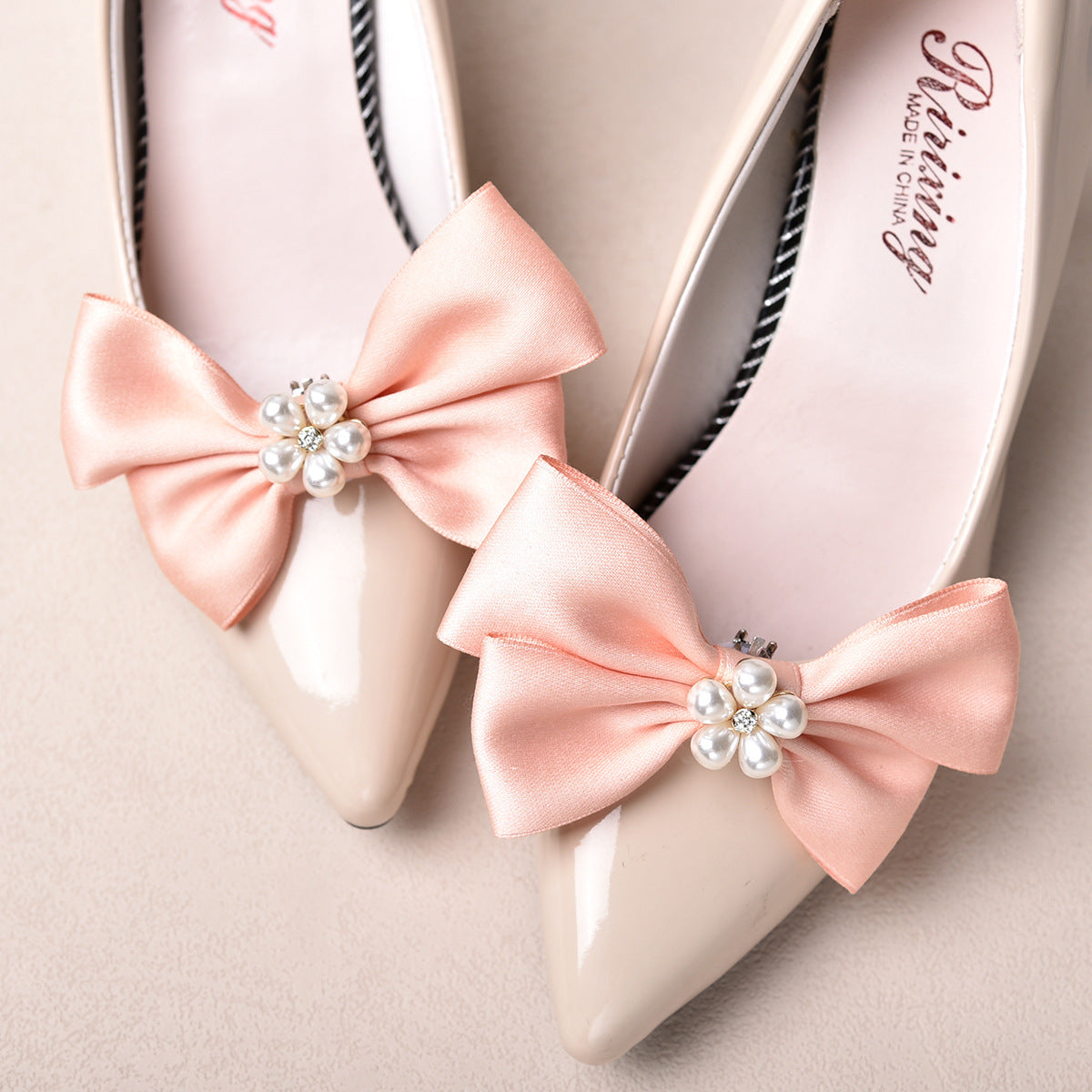 White Butterfly Alloy Shoe Clips Wedding Accessories